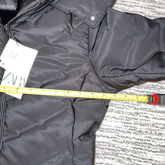 NWT ZARA WOMAN NWT FW20-21 BLACK WATER AND WIND PROTECTION JACKET Large - Picture 10 of 14